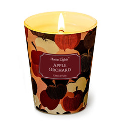 Home Lights Apple Orchard candle in a reusable jar delivering a warm, inviting fragrance.