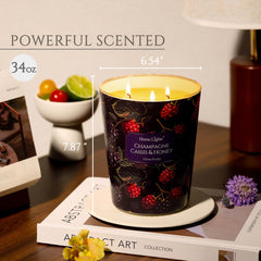 HomeLights soy wax closeup showing clean-burning formula for healthier home