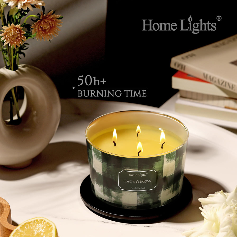 Home Lights gift-packaged candle makes a thoughtful, ready-to-give present for birthdays or housewarmings.