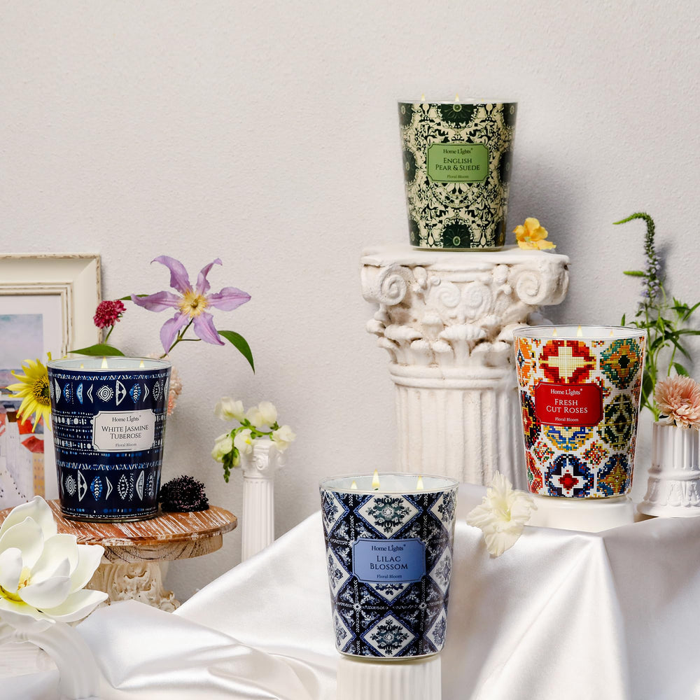 Home Lights gift-ready candle ideal for holidays or birthdays.