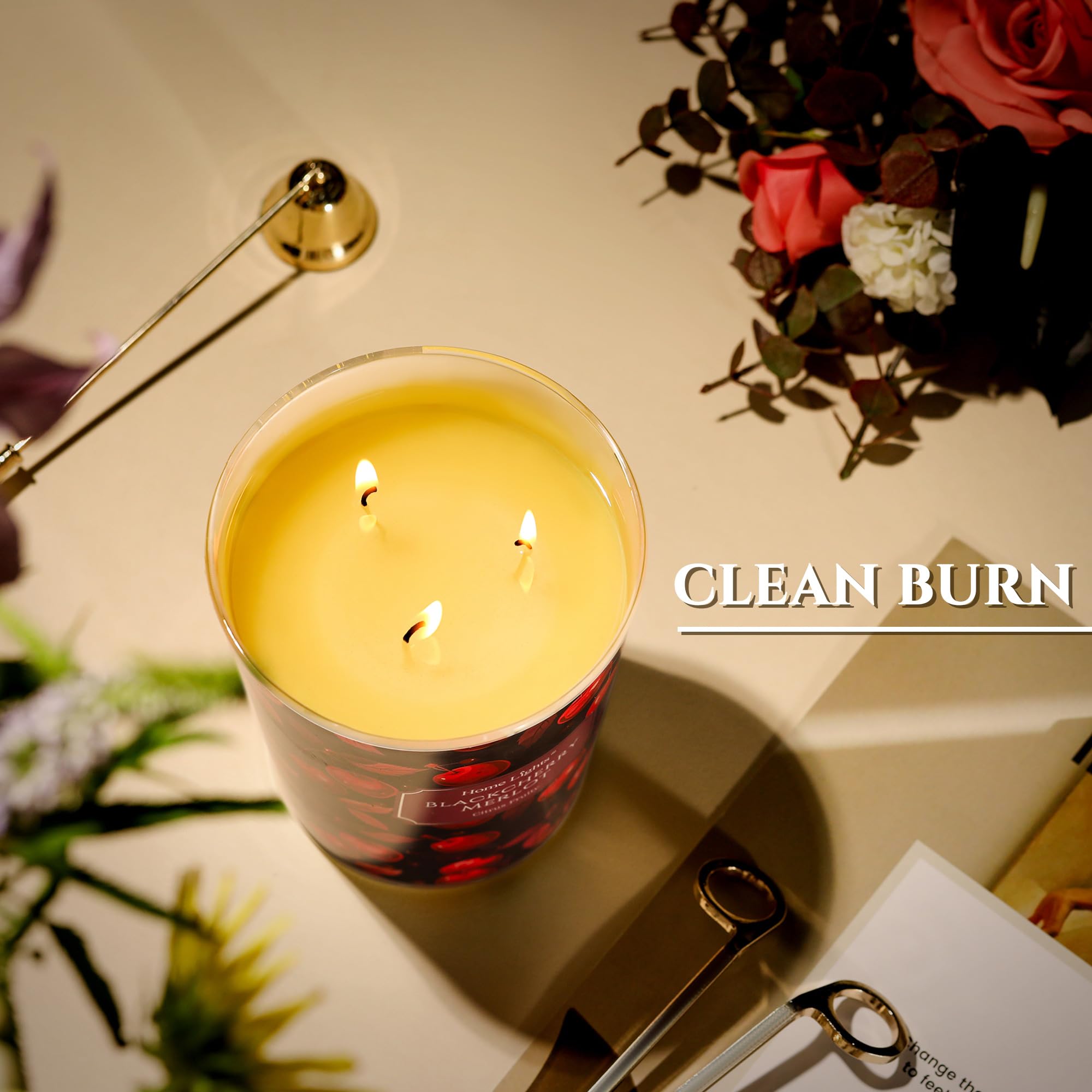 HomeLights gift-ready candle ideal for birthdays, holidays and housewarmings.