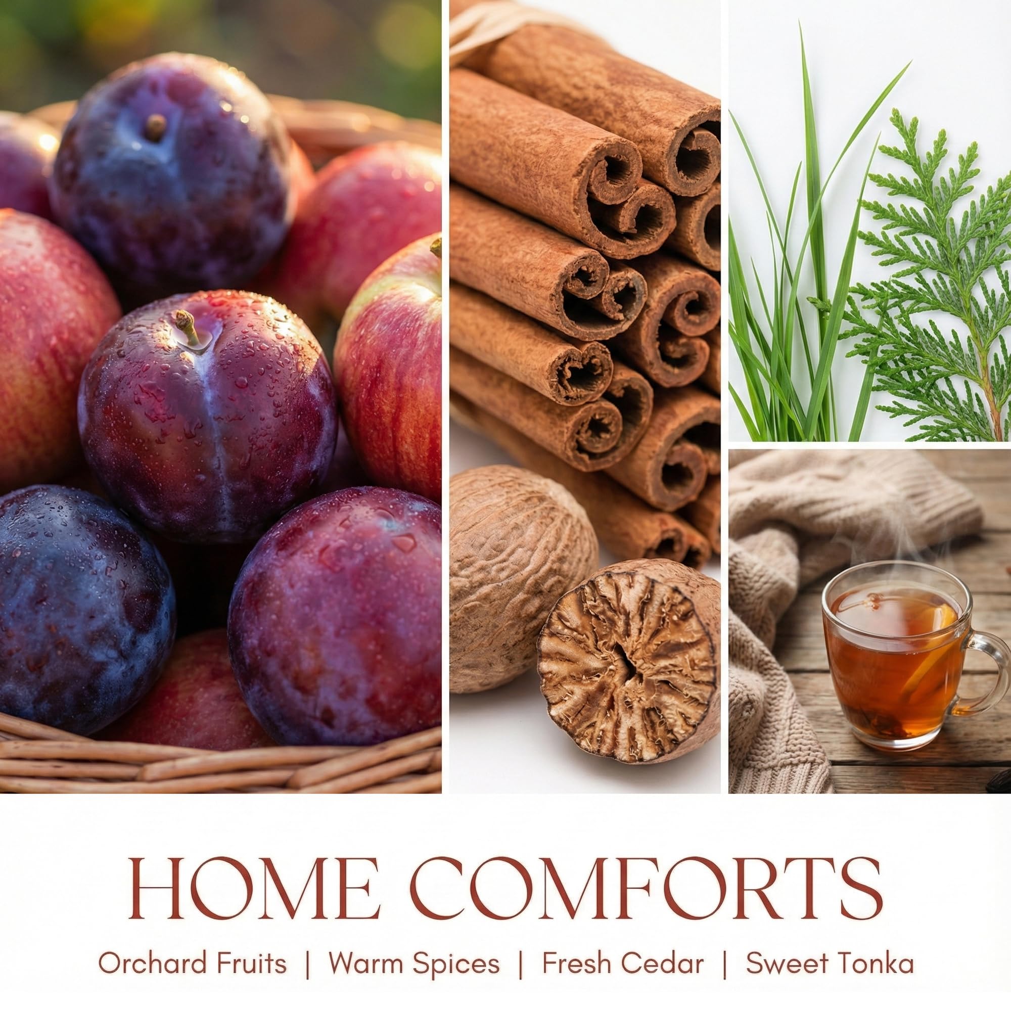 Home Lights fragrance notes juicy fruity top for fresh ambiance.