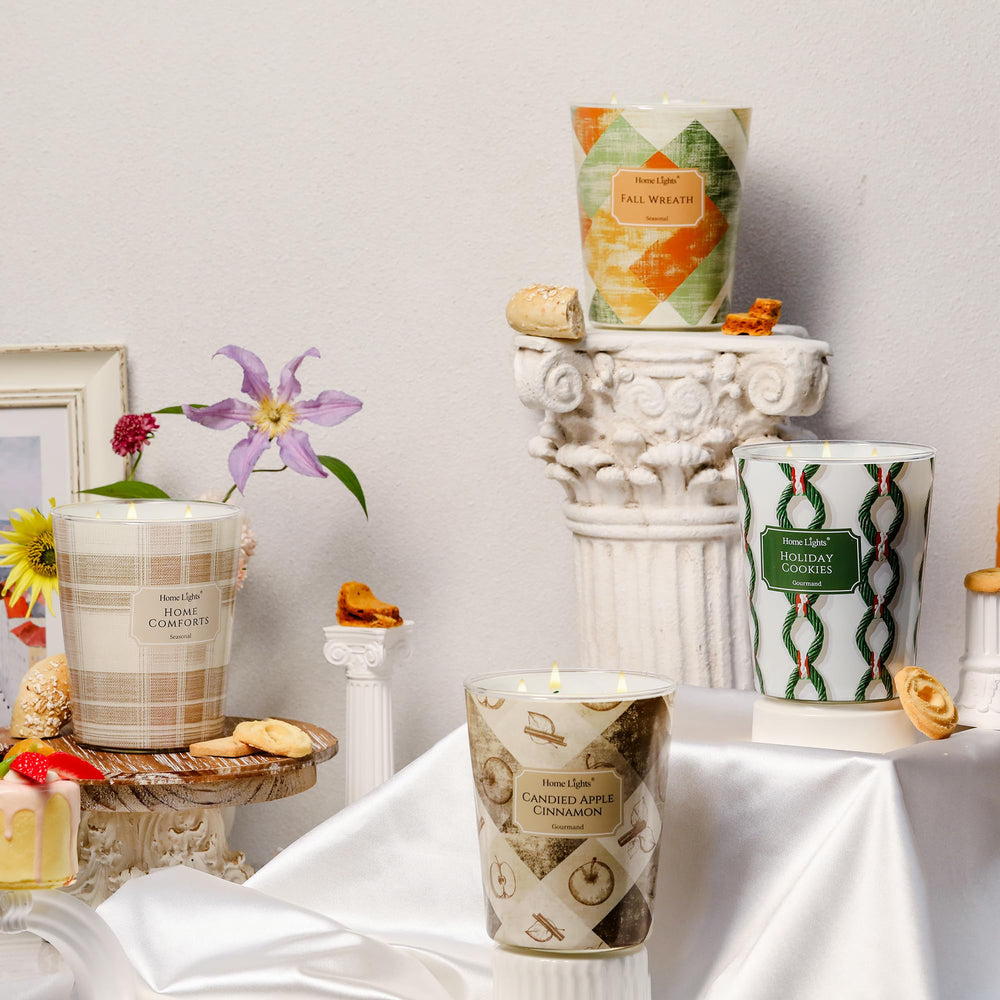 Home Lights modern farmhouse design elevates decor while providing fragrance.