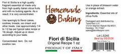 Homemade Baking Fiori di Sicilia flavoring for cakes, cookies, and ice cream.
