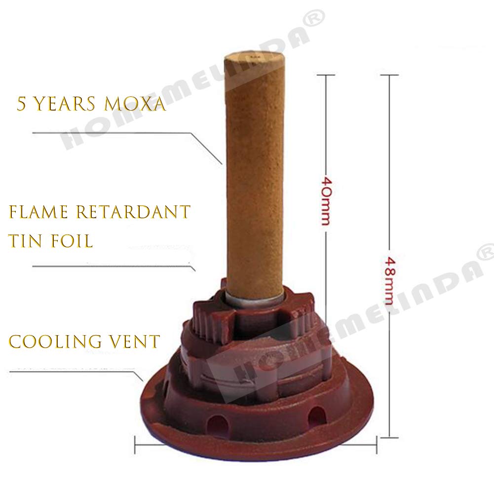 Homemelinda moxa cones packs highlighting high-quality raw materials.