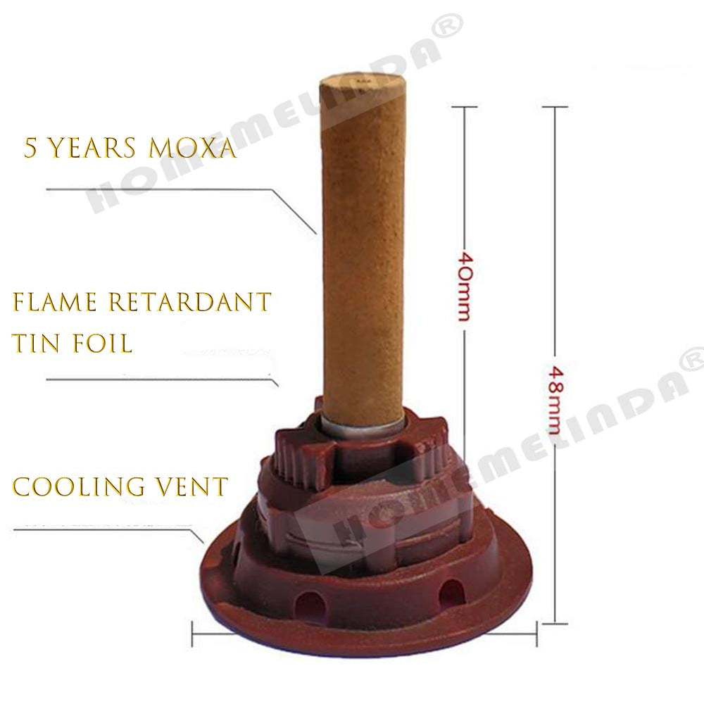 Homemelinda moxa cones packs highlighting high-quality raw materials.