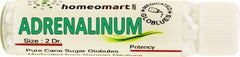 Homeomart Adrenalinum pellets in 2-dram vials for portable home use.