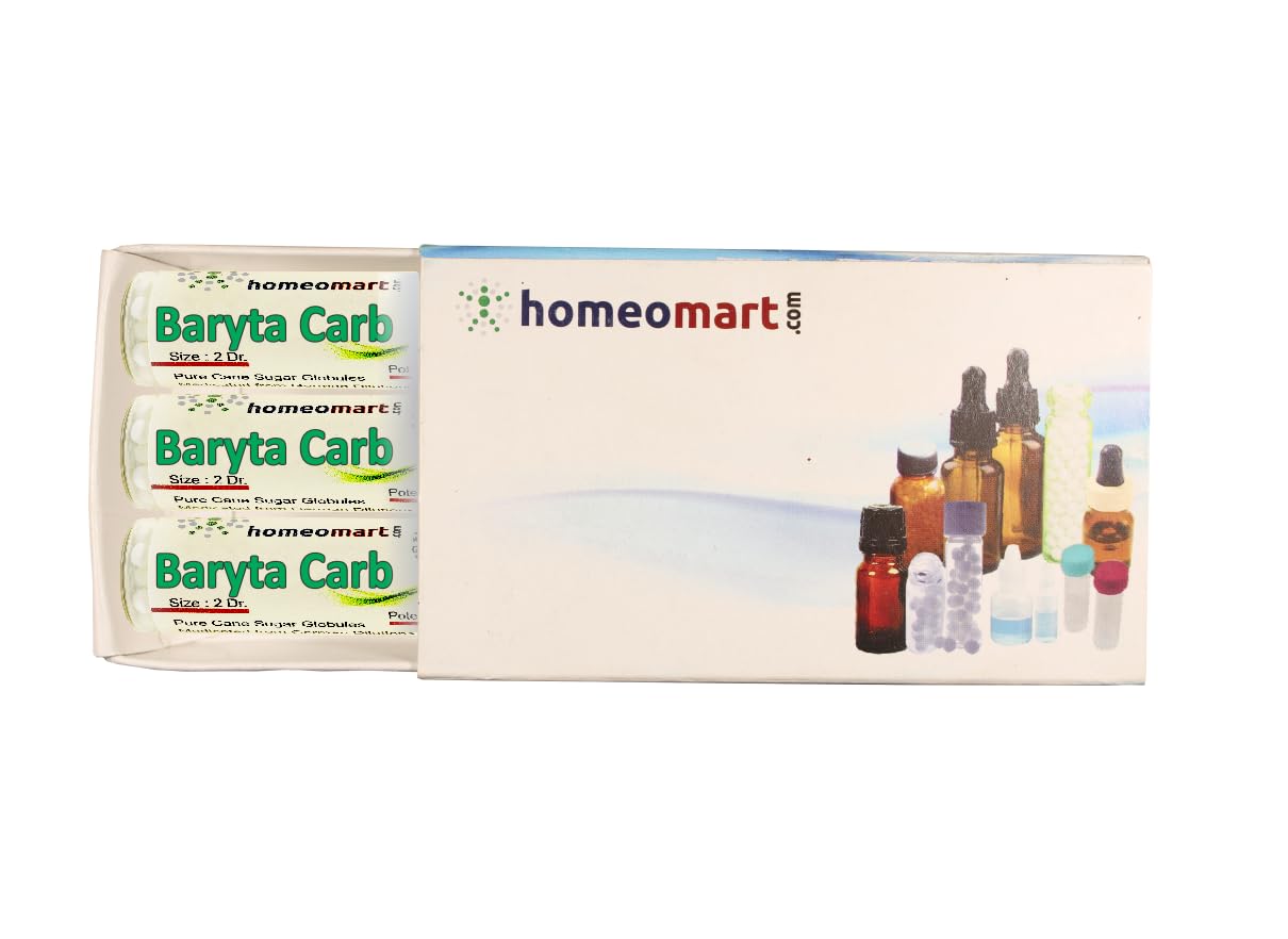 Homeomart Baryta Carbonica pellets in 6C pack, compact for on-the-go use