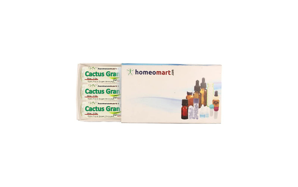 Homeomart Cactus Grandiflorus pellets bottle front for portable daily use.