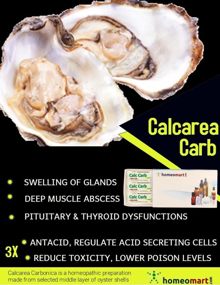 Homeomart Calcarea Carbonica 30C label detail shows potency.