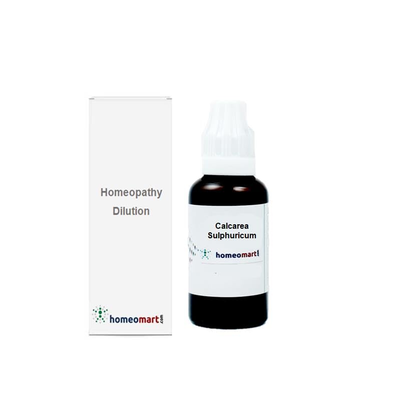 HomeoMart Calcarea Sulphuricum 200C dropper for on-the-go use.
