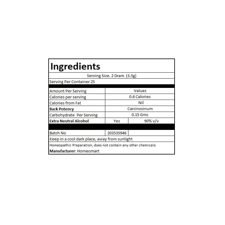 Homeomart Carcinosinum 1M pack designed for on-the-go routines.