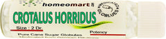 Homeomart Crotalus Horridus label on vial showing 30C potency.