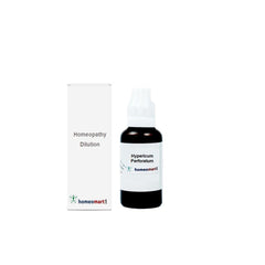 Close-up of Homeomart Hypericum 200C dropper for easy, on-the-go use.