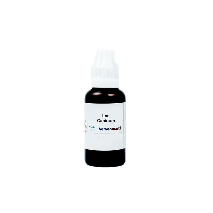 Homeomart Lac Caninum 30C bottle front view for on-the-go use.