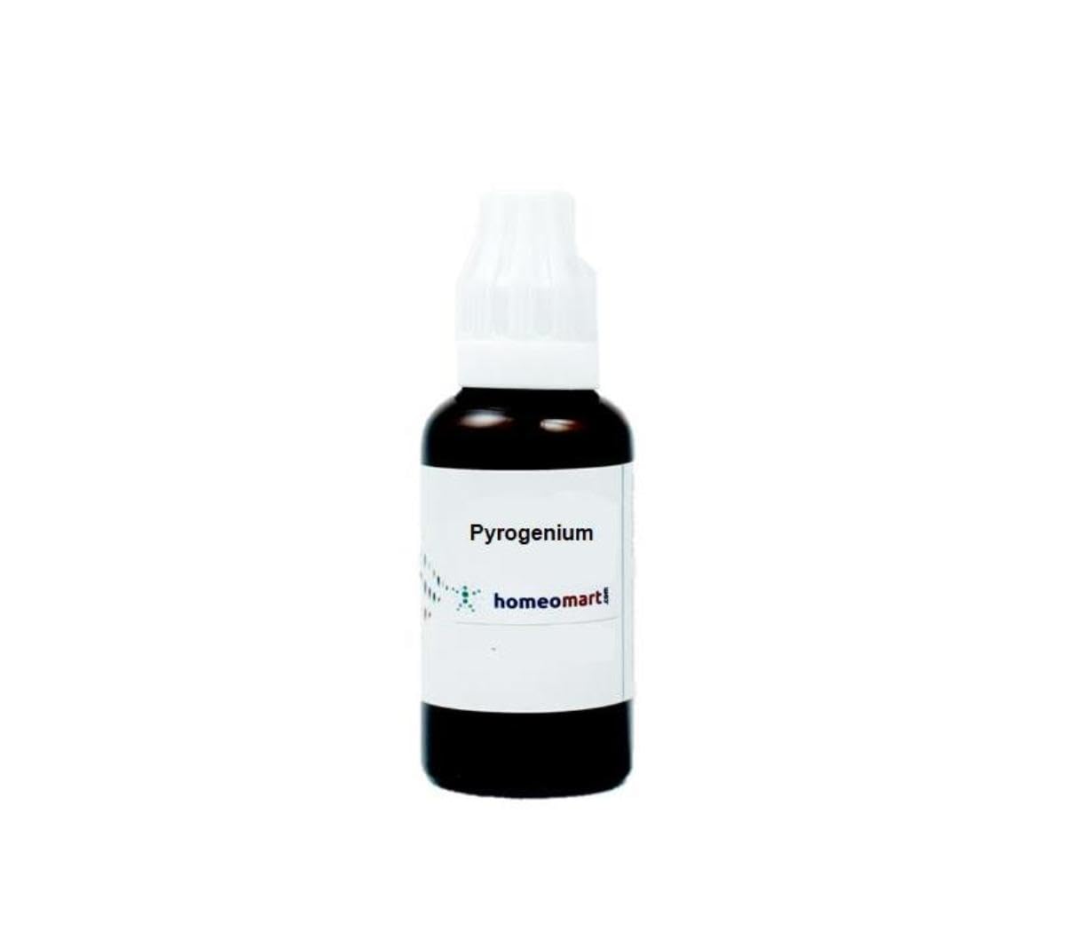Homeomart Pyrogenium 1M bottle with dropper for easy at-home traditional dilutions.
