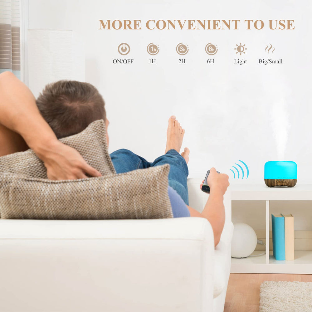 Homeweeks aroma diffuser closeup – highlights mist output and nozzle design