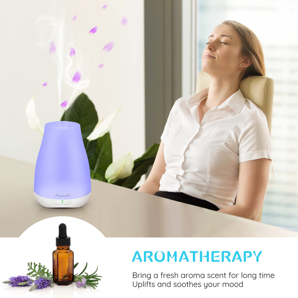 Homeweeks diffuser showing continuous mist mode for balanced humidity.
