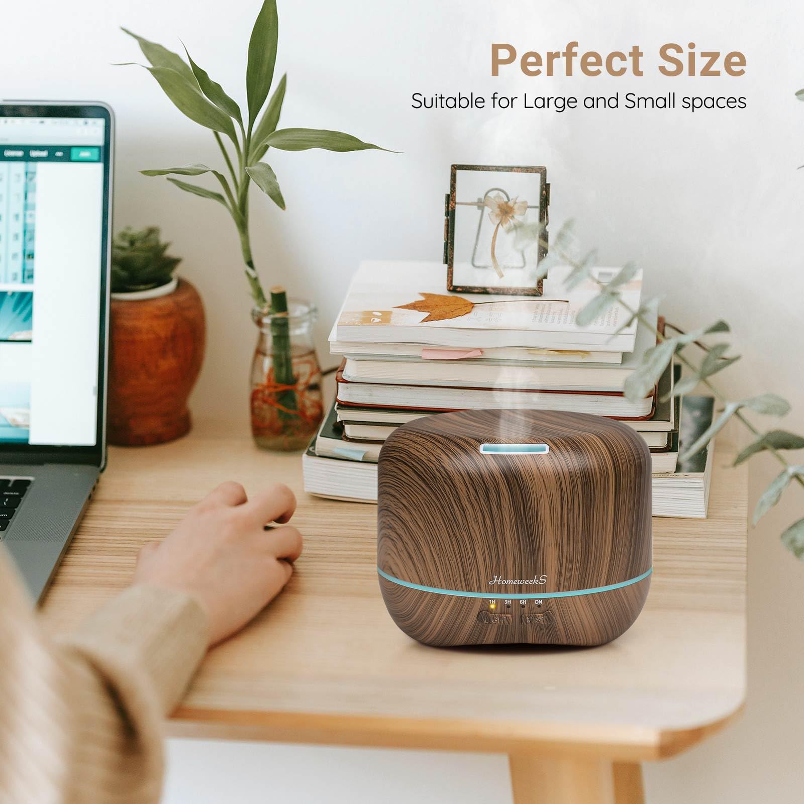Homeweeks diffuser for office and study spaces to reduce odors and promote calm.