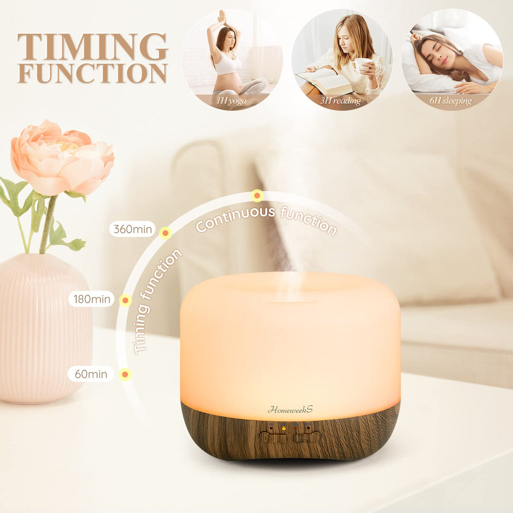 Homeweeks timer 1h-6h – customize diffusion cycles for comfort