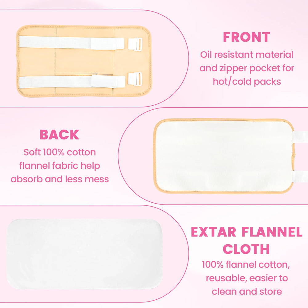 HOMHOW castor oil pack wrap chest delivers broad warmth and coverage