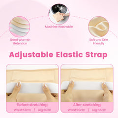 HOMHOW castor oil pack wrap elbow ensures secure fit and reusable use