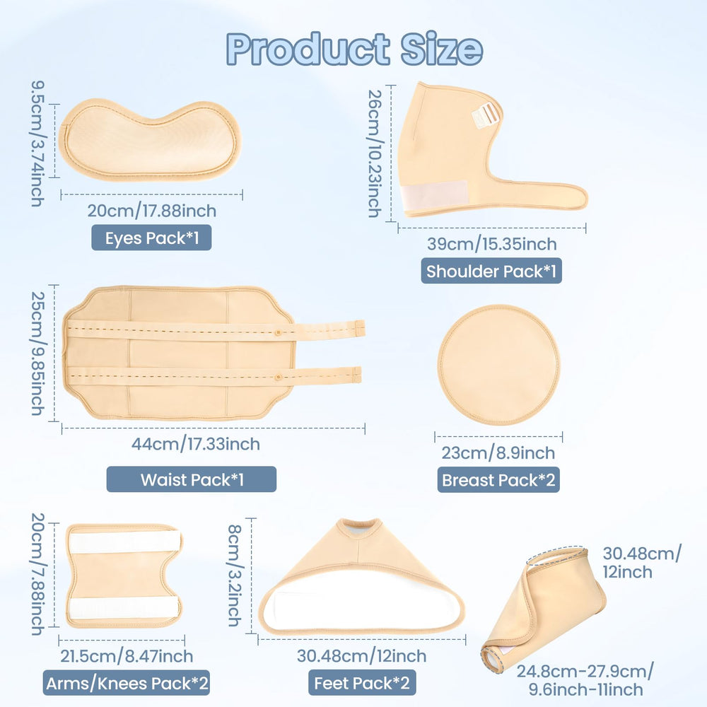 HOMHOW foot wrap close-up shows reusable design and fit.