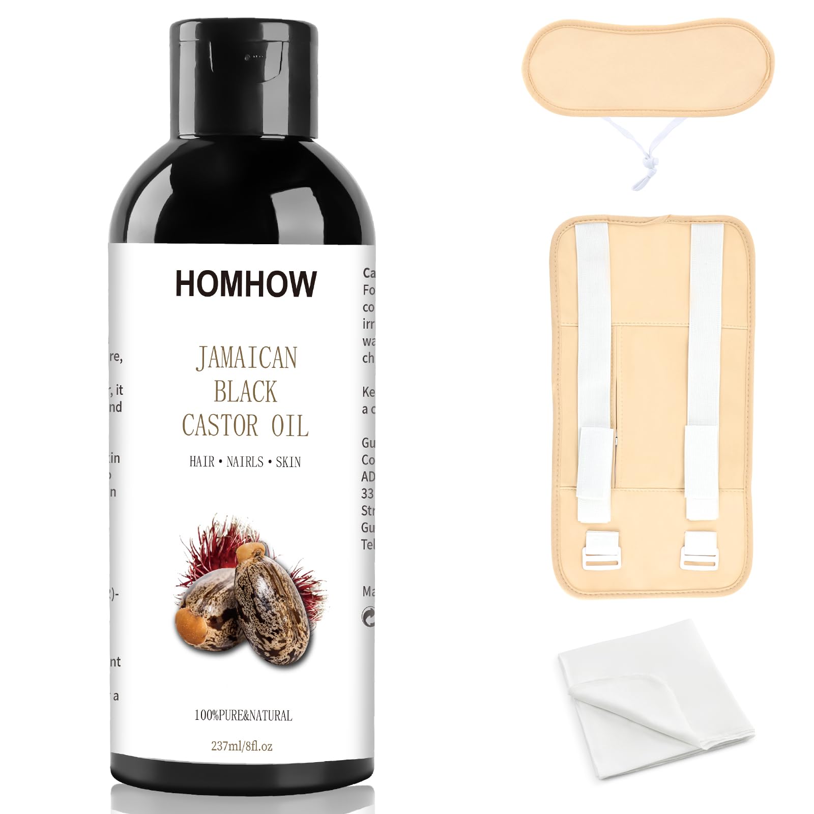 HOMHOW neck wrap with adjustable strap for targeted relief and relaxation.
