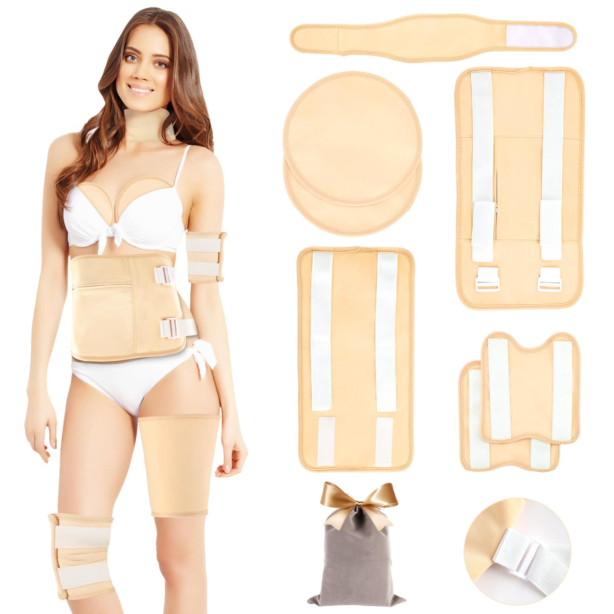 HOMHOW castor oil pack wrap waist for targeted oil absorption and comfort