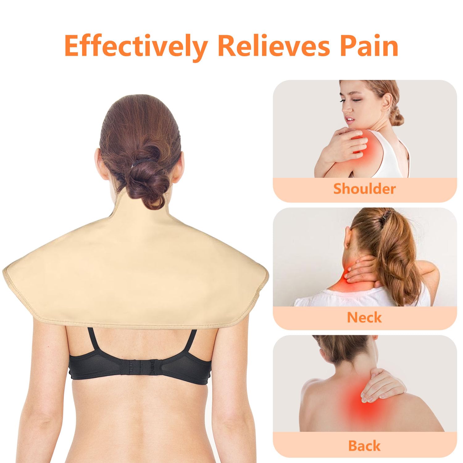 HOMPPICK breast wrap, soft upper chest contact and calm routine