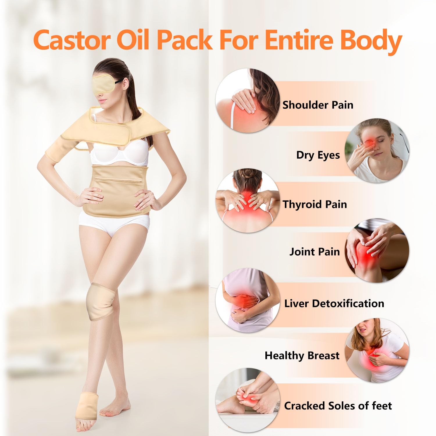 HOMPPICK shoulder-back wrap, comfortable upper body support