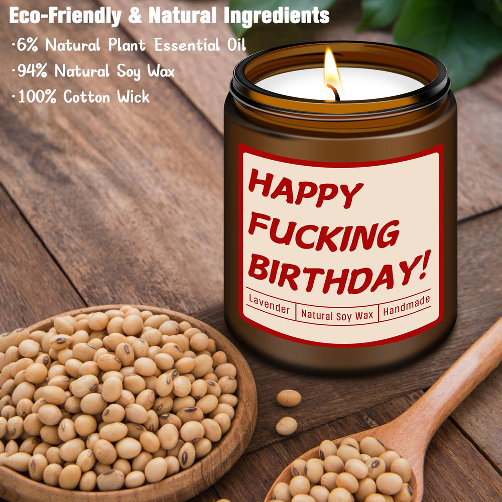 Homsolver 21st birthday candle with lavender scent for milestone parties.