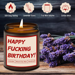 Homsolver lavender candle decor enhances ambience at a party.