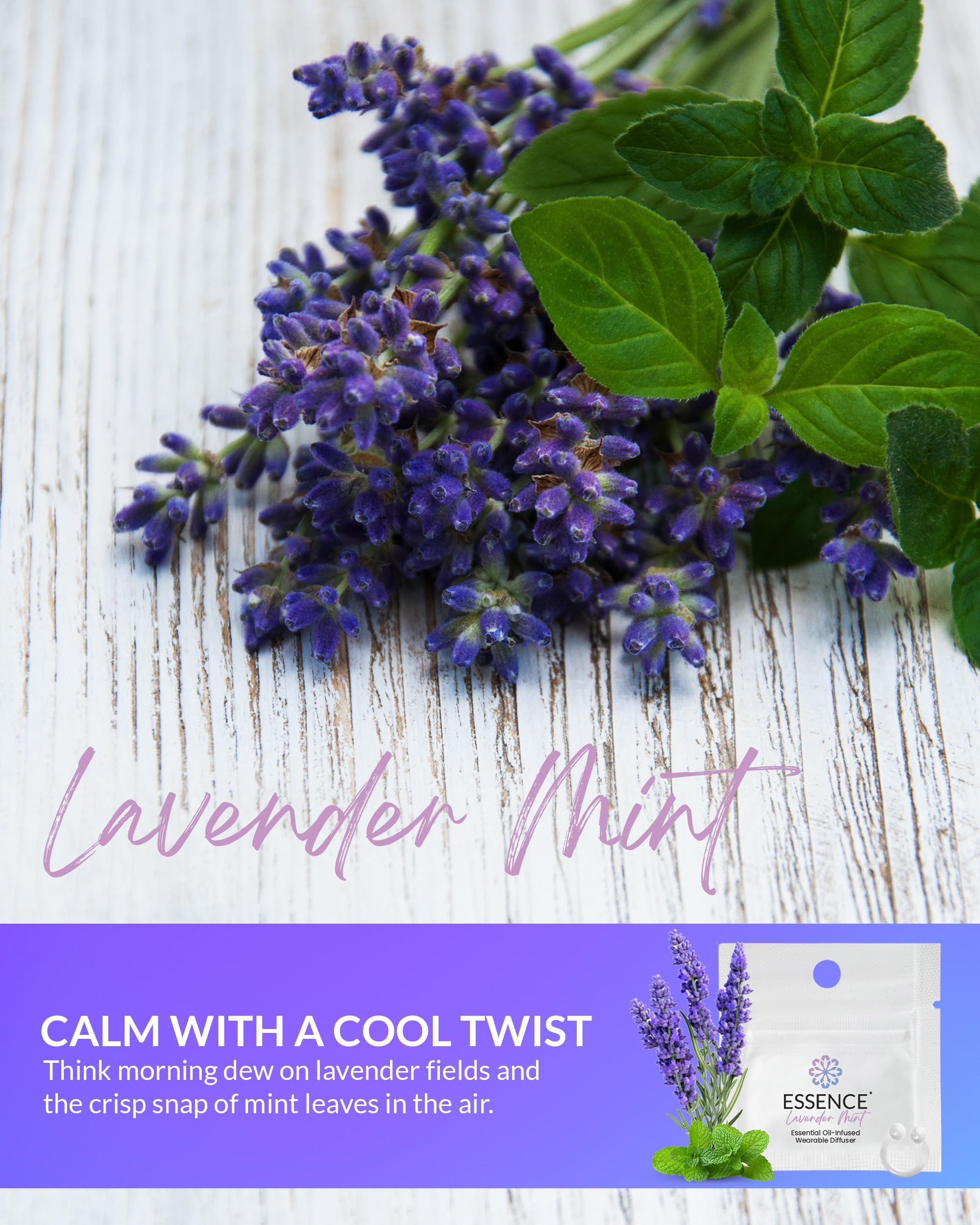 HONÉ Lavender Mint oil with wearable diffuser provides soothing scent