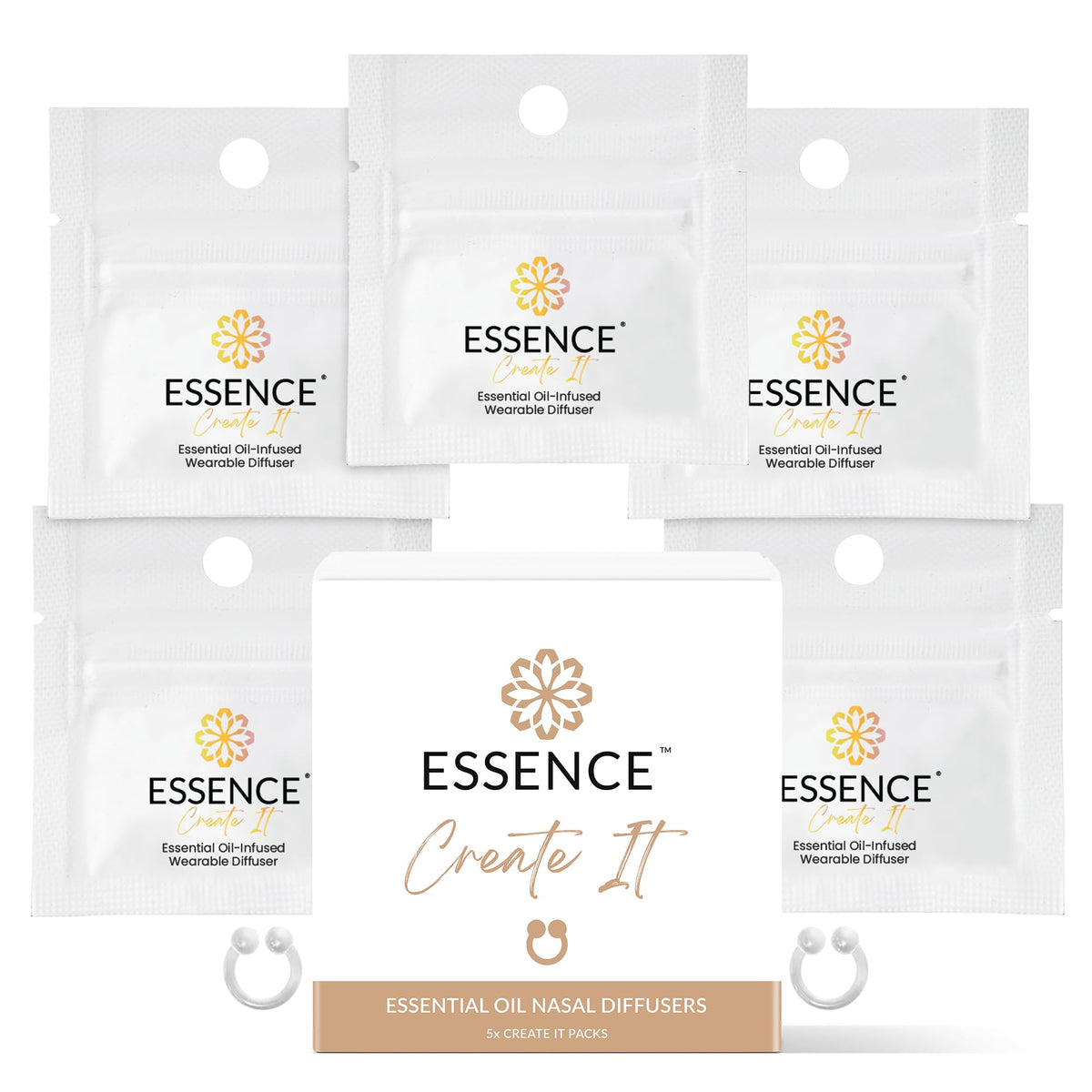 HONÉ Essence nasal diffuser ring set close-up for customizable scents
