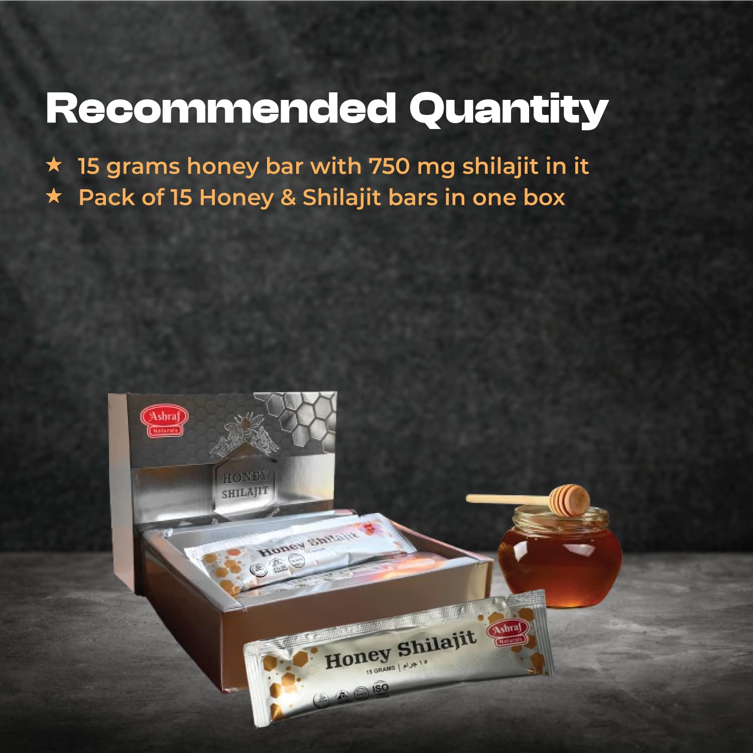 Shilajit Honey Sticks dissolving in tea for flavor and energy support.