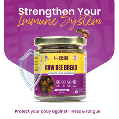 HONEYBEEZONE Raw Bee Bread enhances mental focus for busy days.