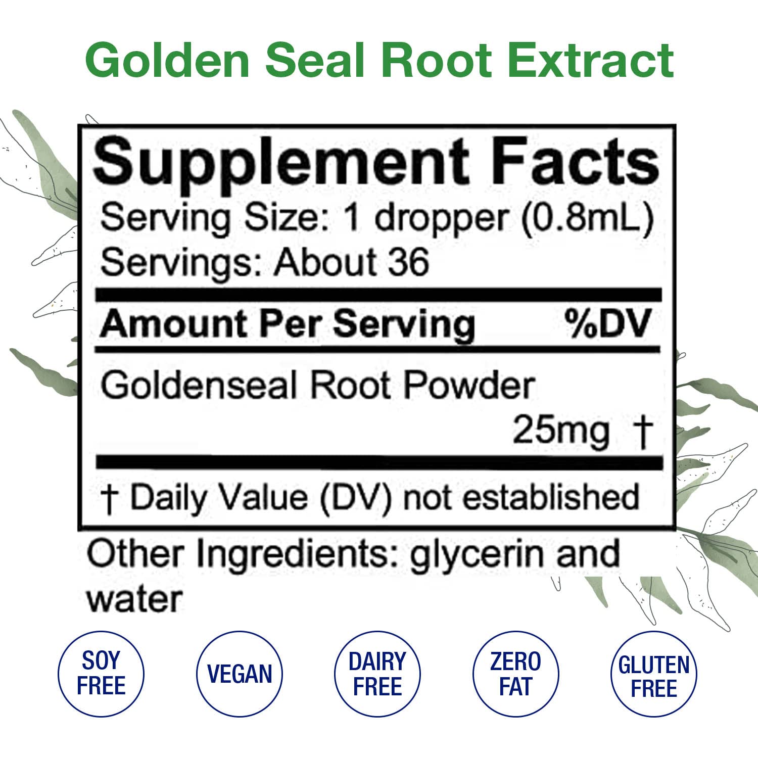 HoneyCombs GoldenSeal root ingredient image, highlighting natural for gentle immune support.