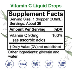 HoneyCombs Vitamin C Liquid closeup highlighting pure formula