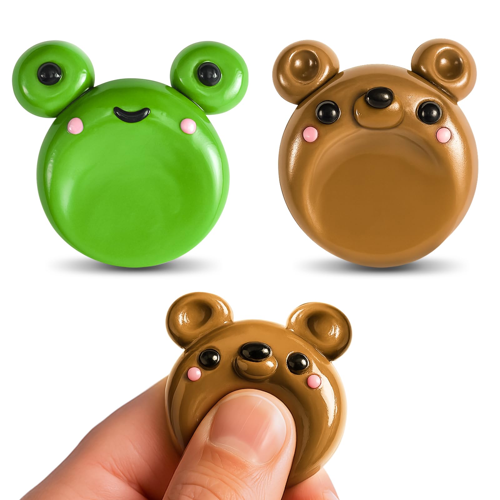 Honeydak bear thumb worry stone, portable calming for anxious moments.