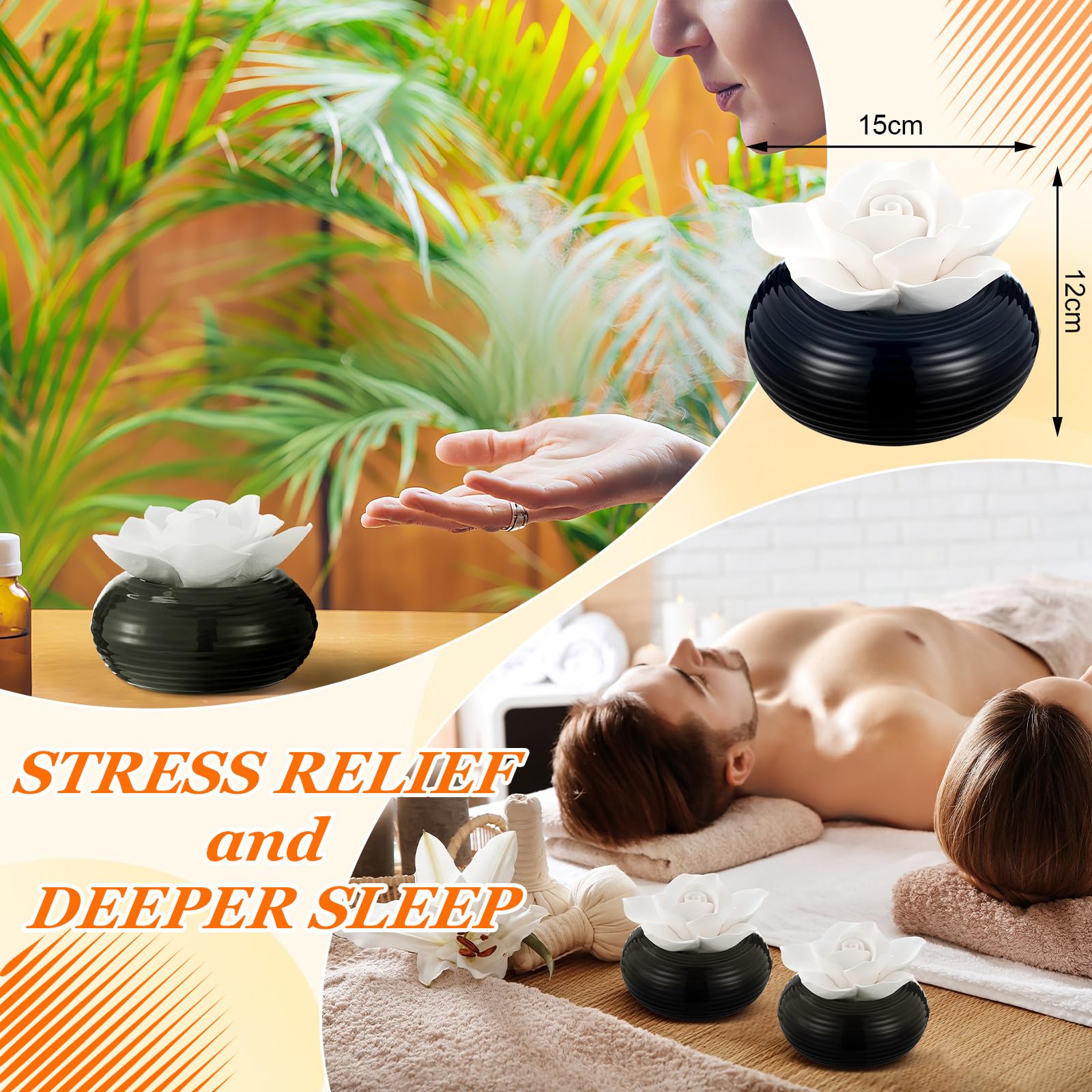 Honeydak Camellia diffuser on a tabletop enhancing decor and fragrance