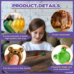 Honeydak green brown thumb worry stones, ideal for focus during study.
