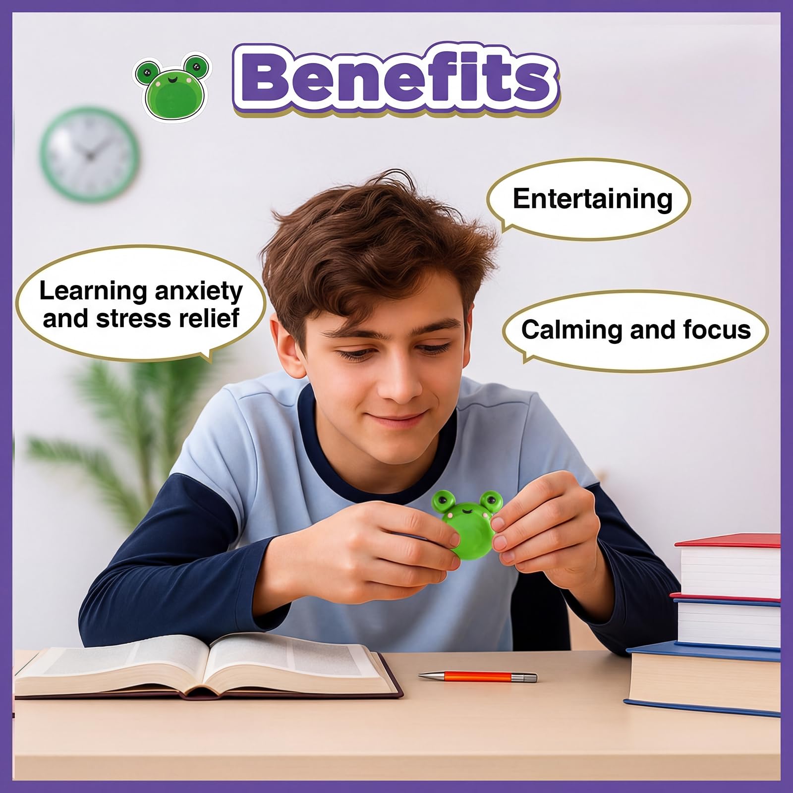 Honeydak soft clay material worry stone, safe and kid-friendly tactile comfort.