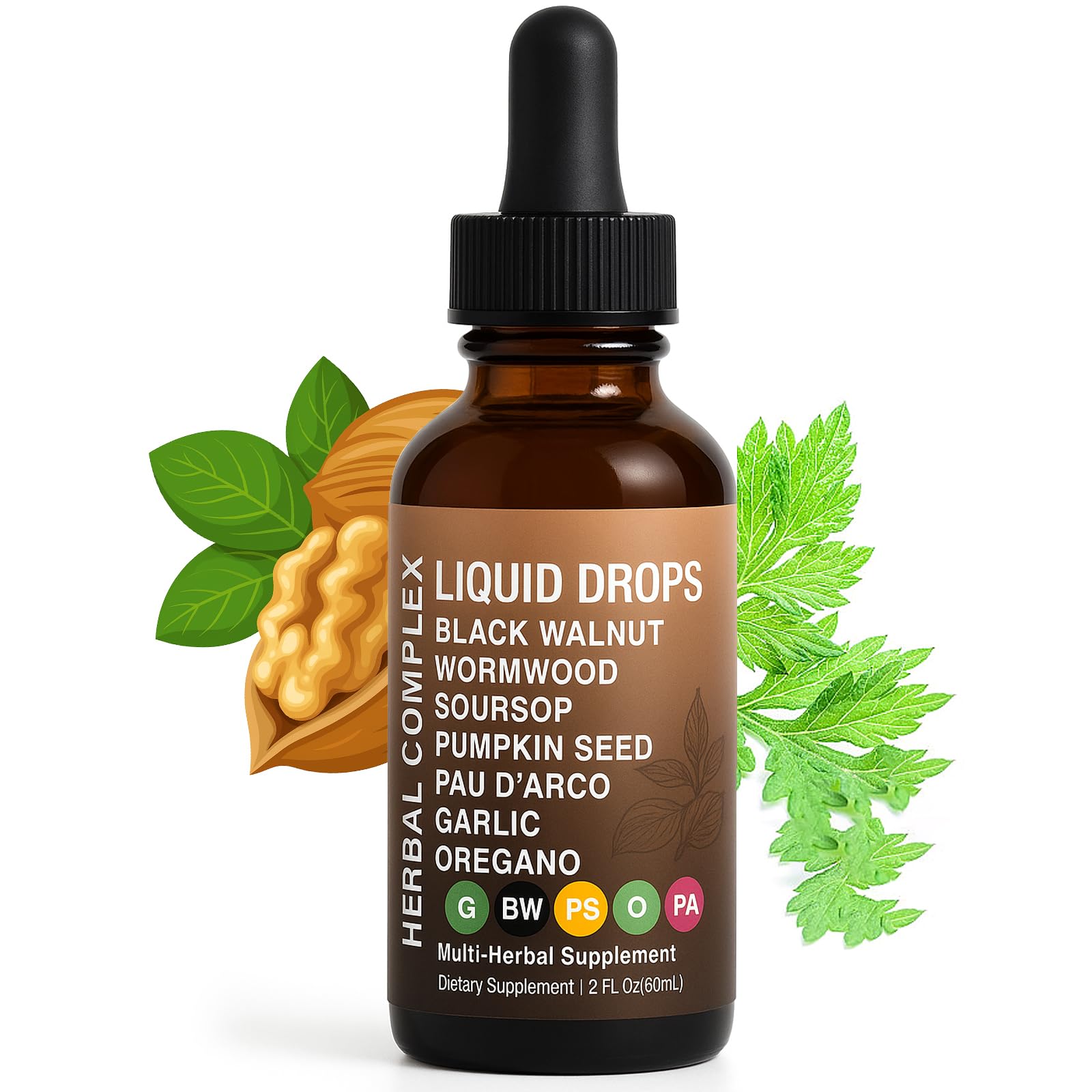HongzyFirm Wormwood Cleanse bottle with dropper for daily digestion support