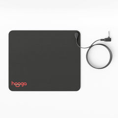 Hooga Grounding Mat at a desk promoting everyday grounding and focus
