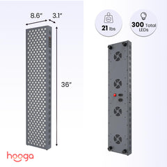 Hooga PRO1500 dual-chip LEDs deliver high irradiance for efficient at-home light therapy.