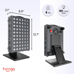 Hooga Pro300 adjustable stand with panel delivers hands-free treatment flexibility