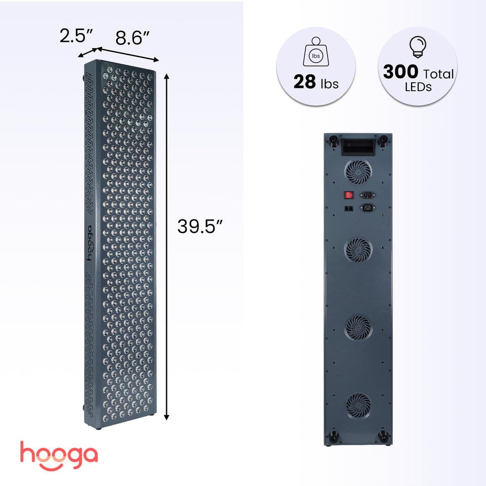 Hooga Ultra1500 panel built-in timer for precise session control.