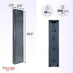 Hooga Ultra1500 panel built-in timer for precise session control.