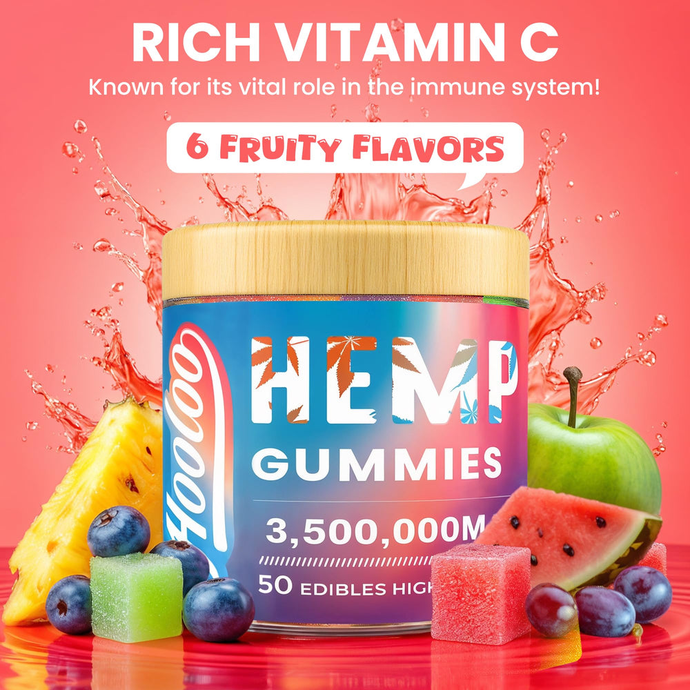 Hoolo six-flavor lineup featuring Citrus, Watermelon, Pineapple, Blueberry, Grape, Sour Apple